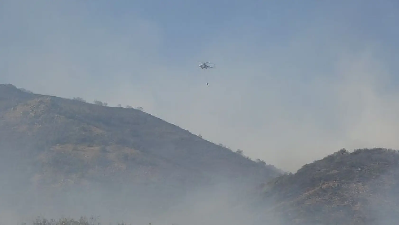 Bingöl'deki orman yangınını söndürme çalışmaları sürüyor