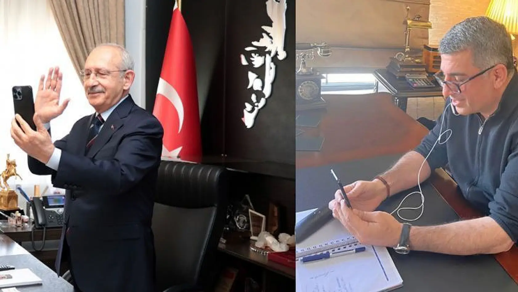 CHP Genel Başkanı Kılıçdaroğlu ve Elazığ Milletvekili Gürsel Erol Elazığ'da hizmet veren taksici esnafıyla telefonda  konuştu.
