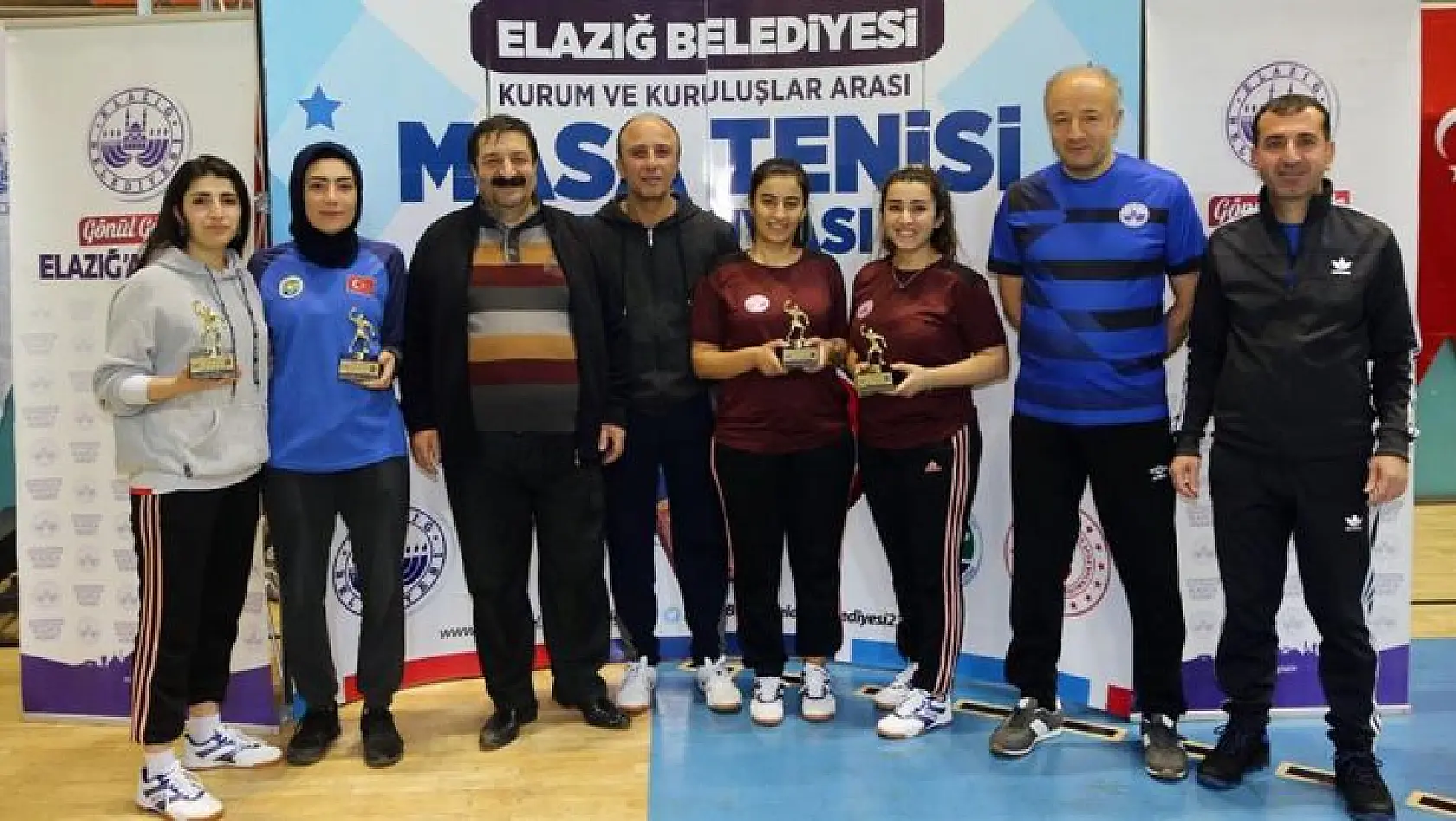 Elazığ Belediyesi, masa tenisi turnuvası sona erdi