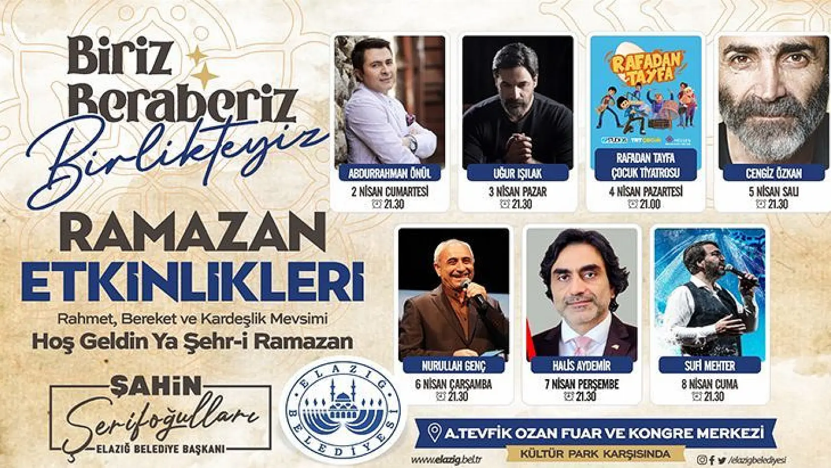 Elazığ Belediyesi'nden Muhteşem Ramazan Programı