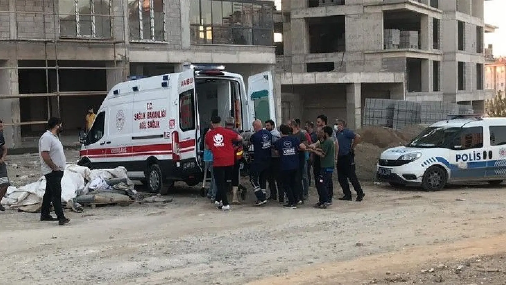 Elazığ'da inşaatın 7. katından düşen işçi hayatını kaybetti