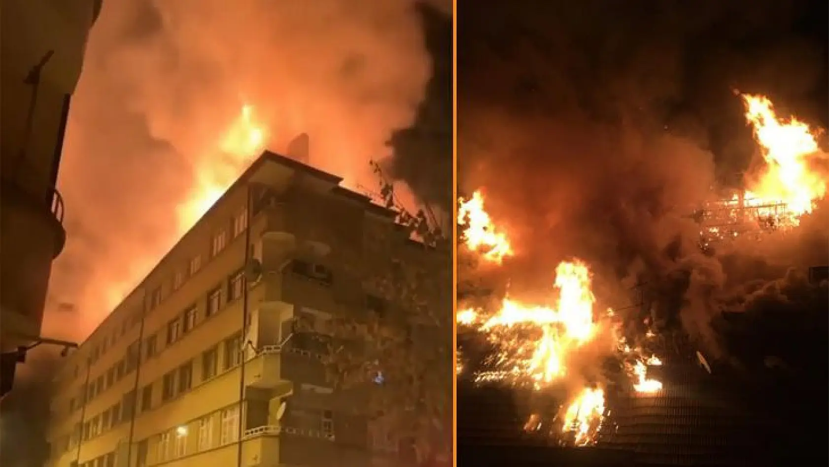 Elazığ'da Korkutan Yangın: Alevler Geceyi Gündüze Çevirdi