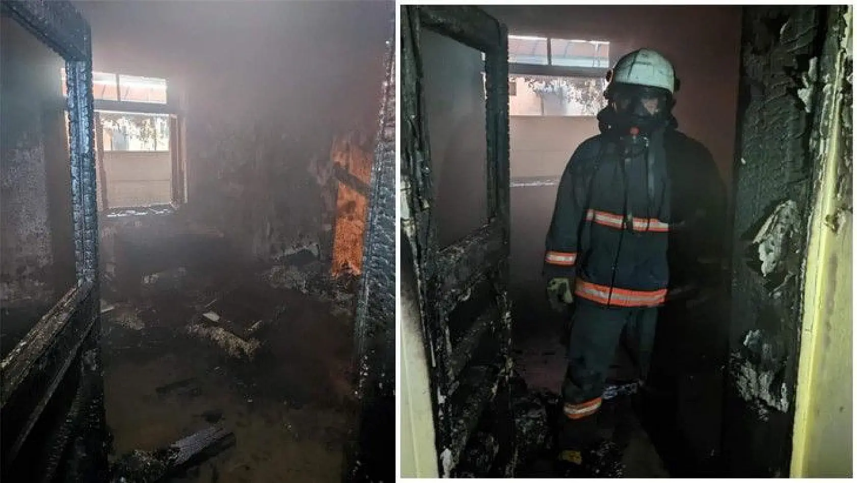 Elazığ'da metruk evde korkutan yangın