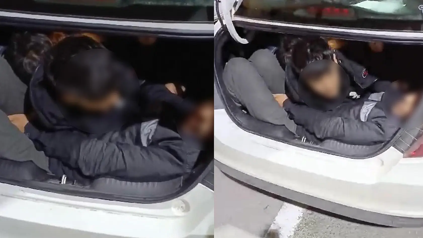 Elazığ'da Otomobilin Bagajında Üst Üste Yakalandılar!