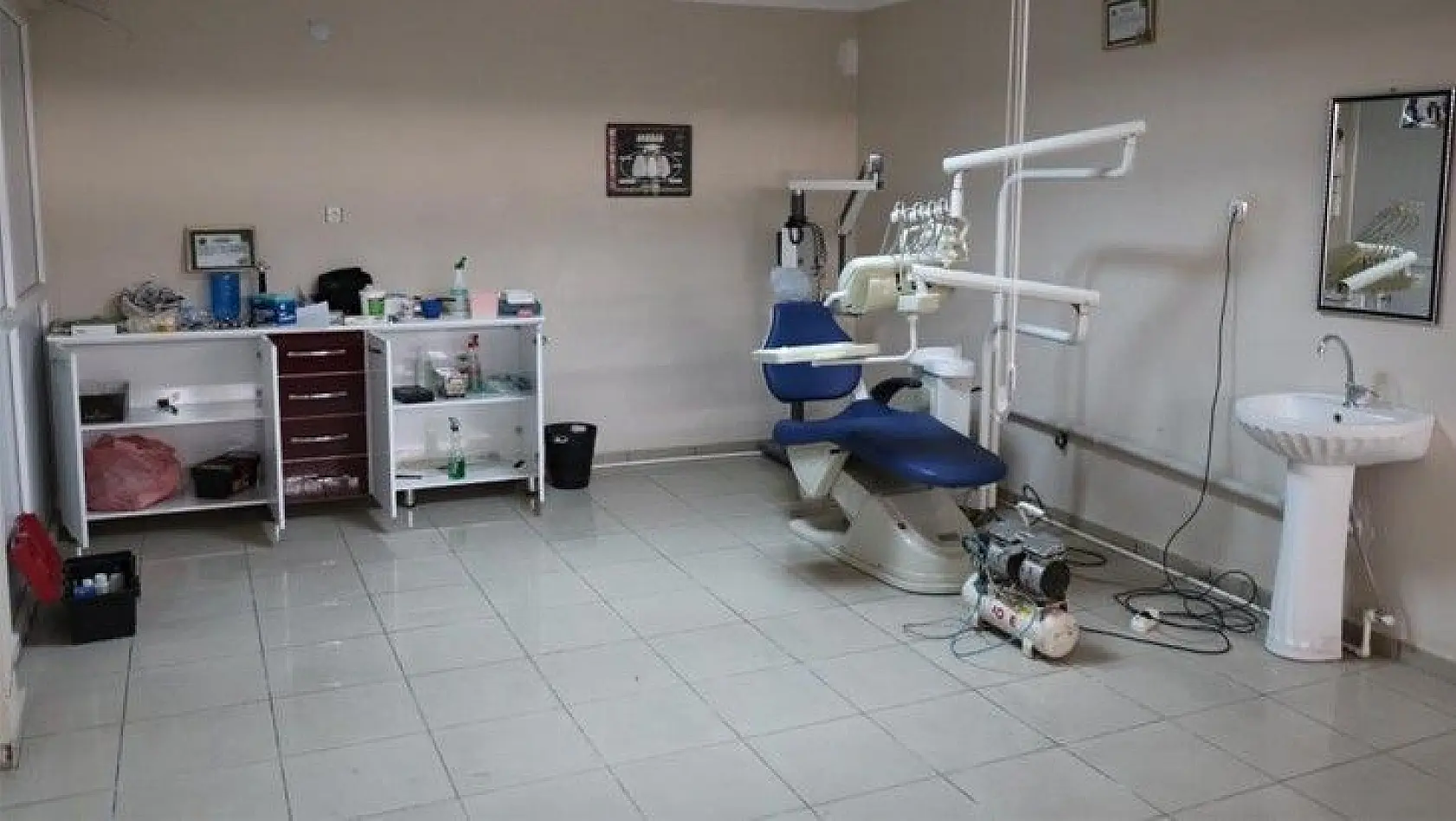 Elazığ'da tam donanımlı diş kliniği, mekan kaçak, hekim sahte, hasta gerçek