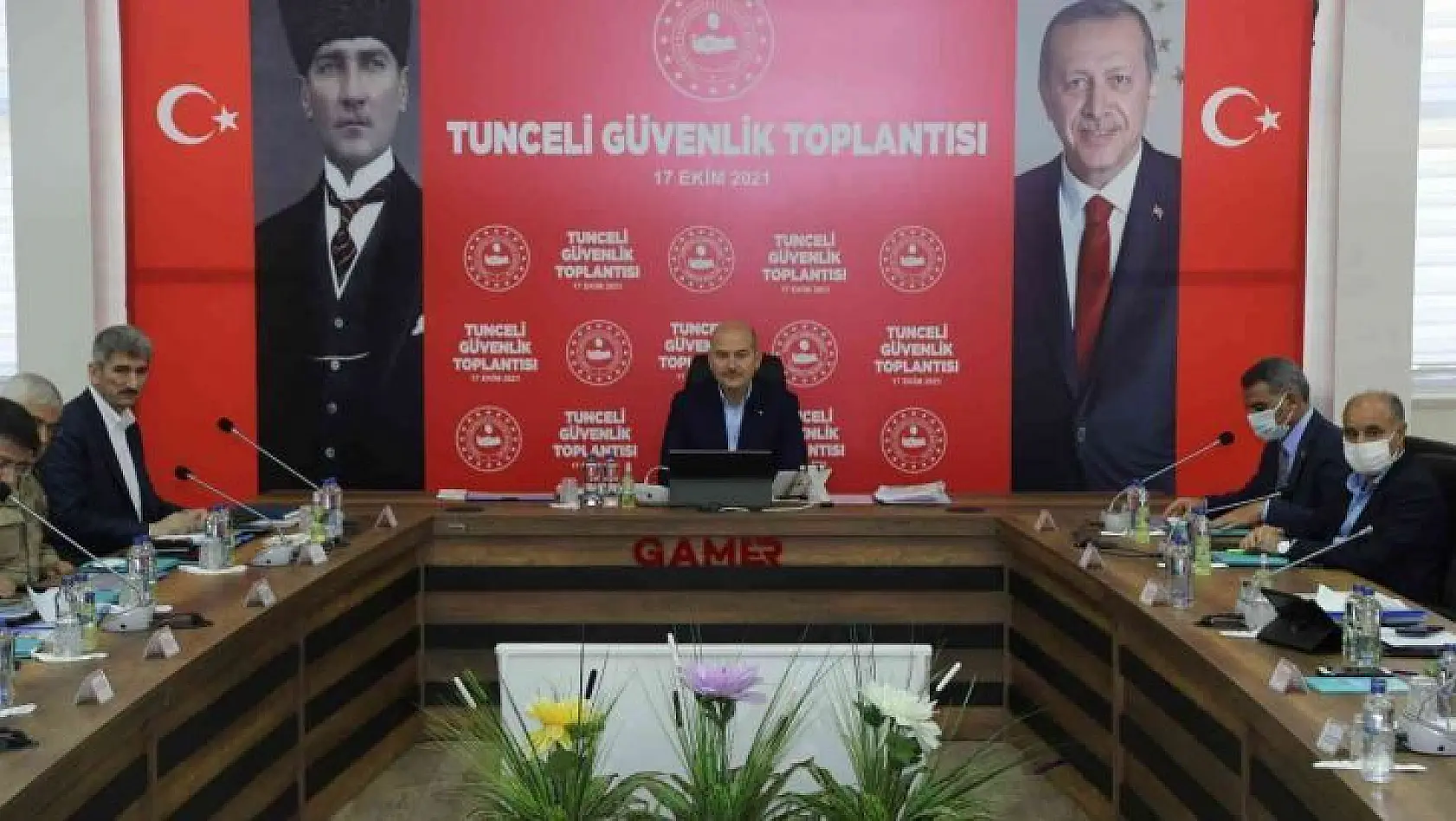 İçişleri Bakanı Süleyman Soylu, Tunceli'de Güvenlik Toplantısına katıldı
