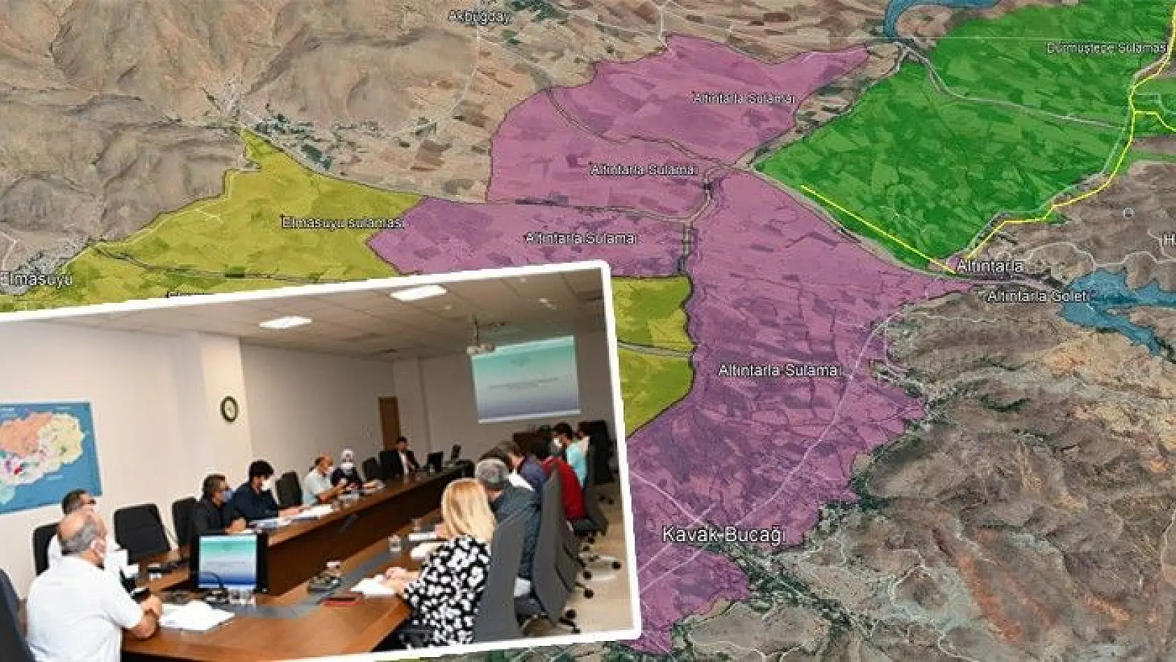 Maden Altıntarla ve Sivrice Elmasuyu Göleti ve Sulaması Proje Ara Raporu Değerlendirme Toplantısı Yapıldı