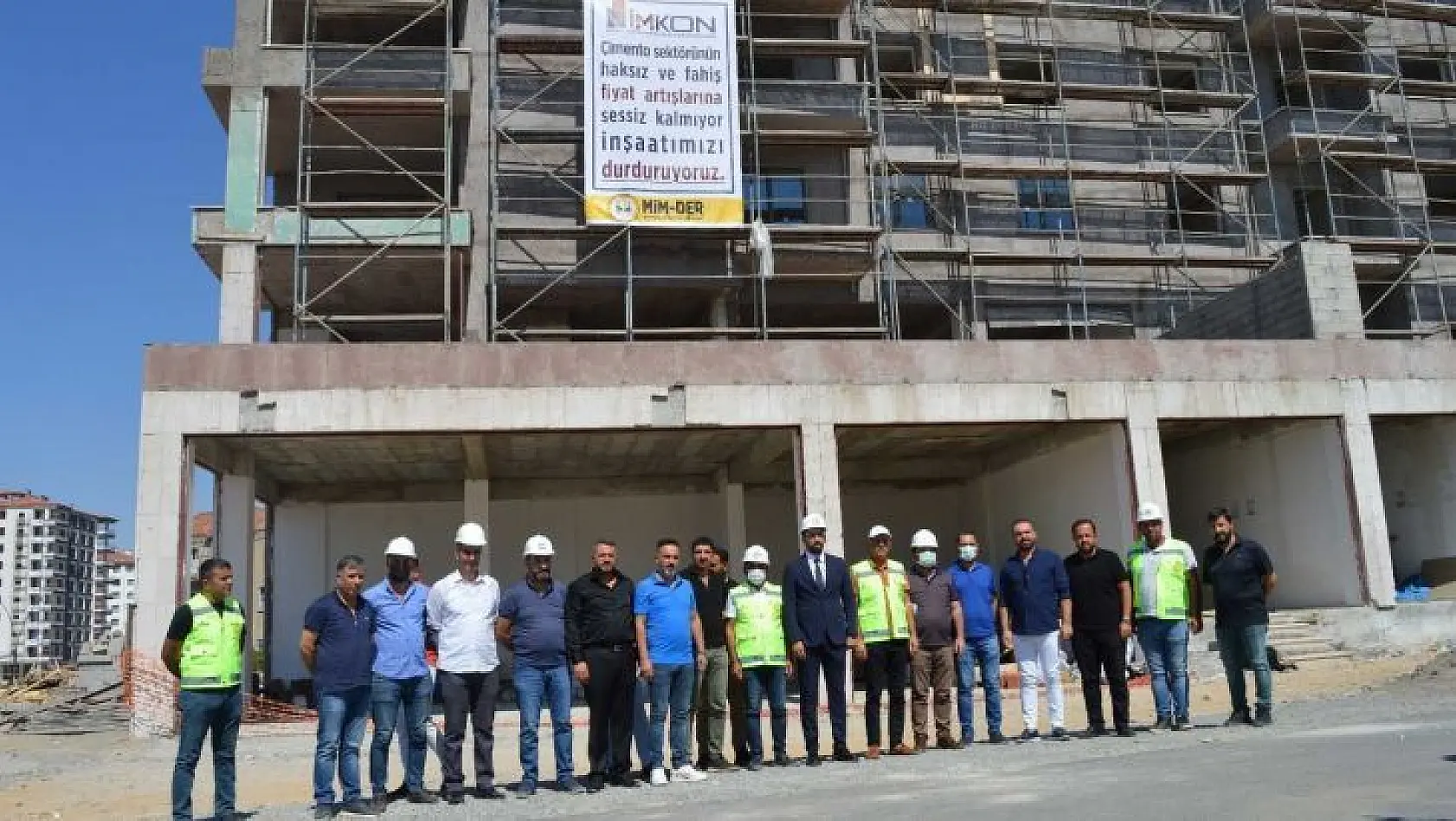 Malatya'da inşaat sektörü iş bırakma eylemi sona erdi