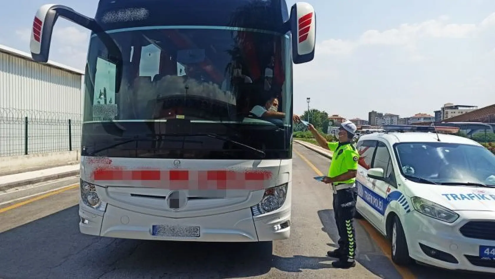 Malatya'da yolculara korona virüs uyarısı