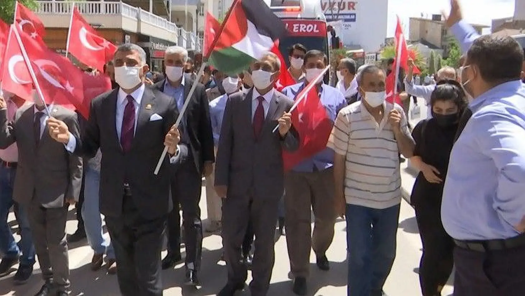 Milletvekili Gürsel Erol, Filistin için yürüdü