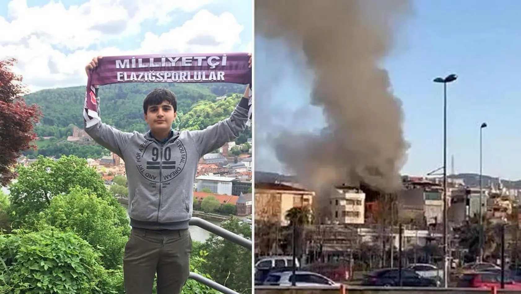 Minik Elazığspor taraftarı, otel yangınında vefat etti
