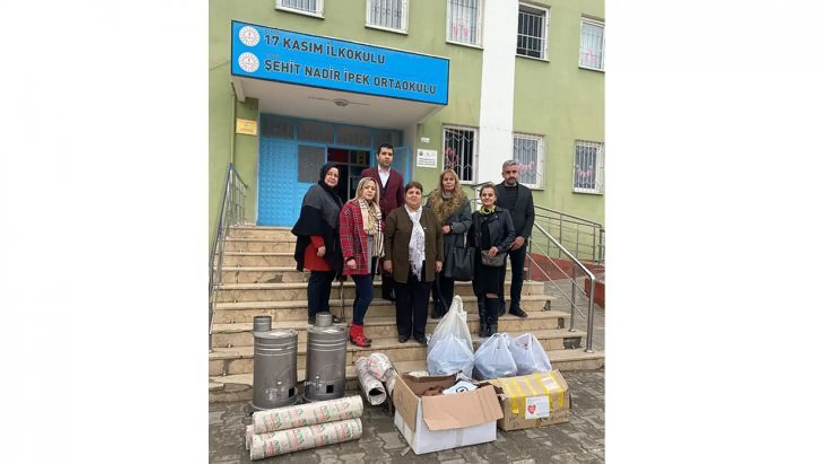 TKKD Elazığ Şubesi, Şehit Nadir İpek Ortaokulu'nu Ziyaret Etti 