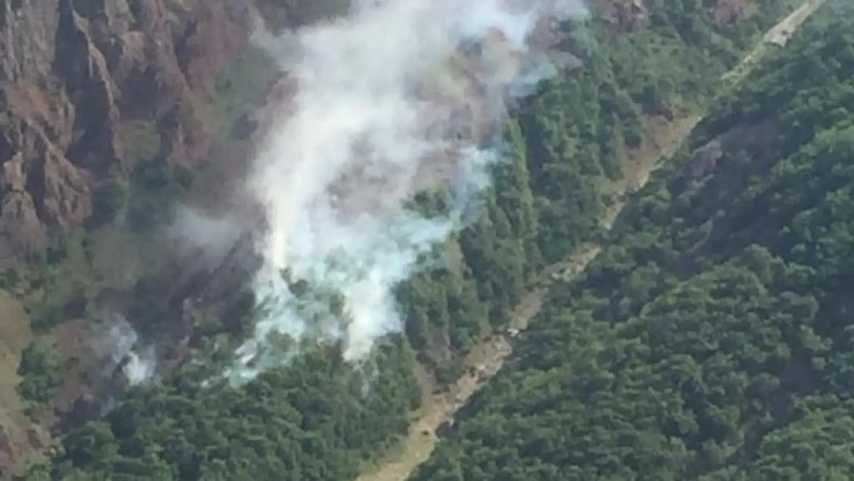 Tunceli'de orman yangını, ekipler müdahale ediyor