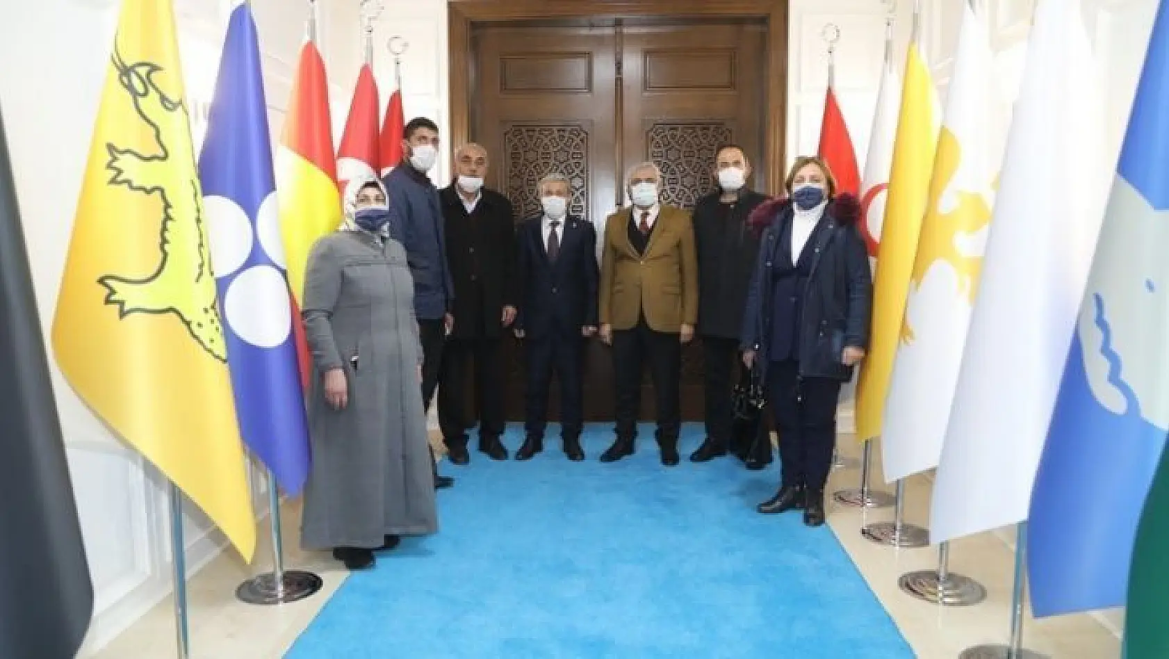 Türkmen dostu Başkan Güder'e teşekkür ziyareti