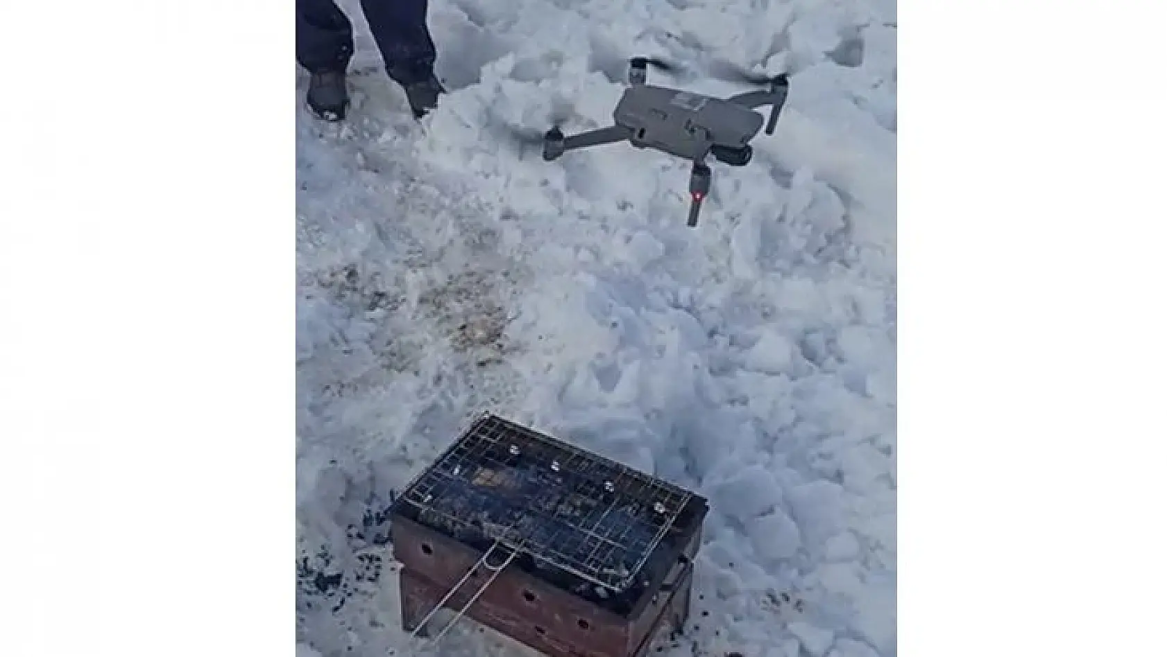 Yelpazeyi Unutunca Mangalı Drone İle Yaktı