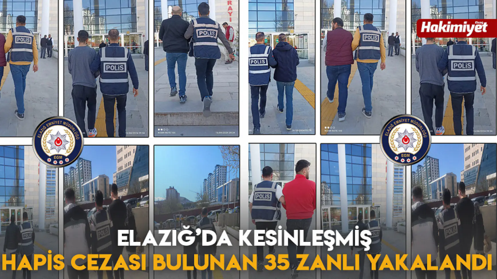 Elazığ’da kesinleşmiş hapis cezası bulunan 35 zanlı yakalandı