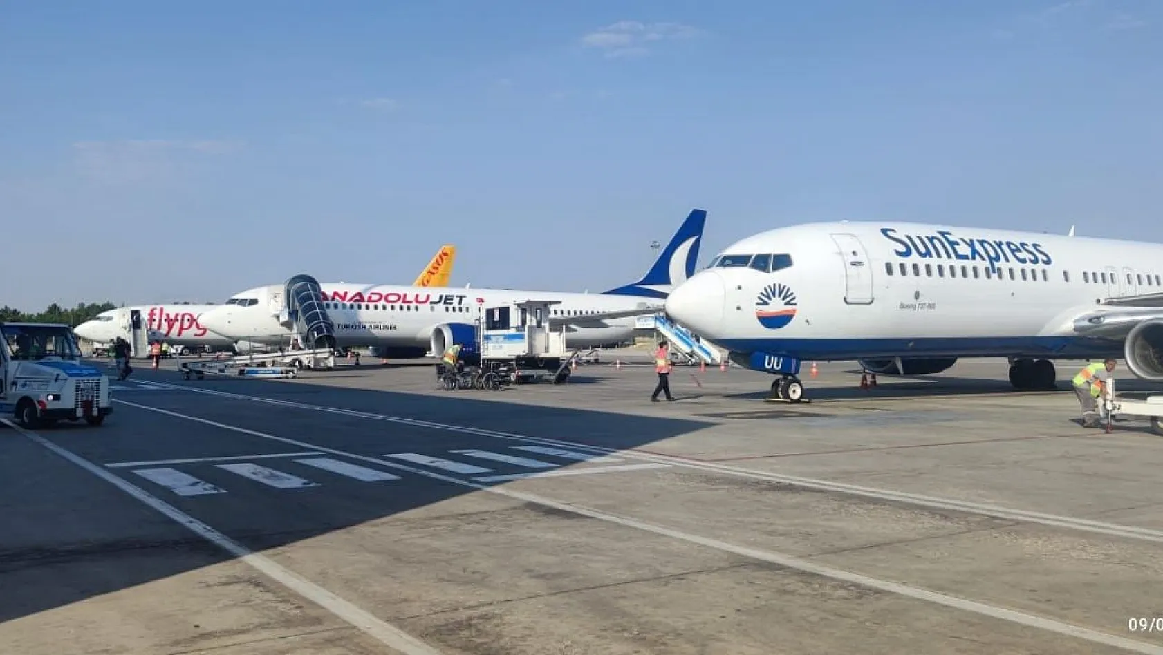 Ağustos'ta Malatya Havalimanı'nda 68 bin 205 yolcuya hizmet verildi