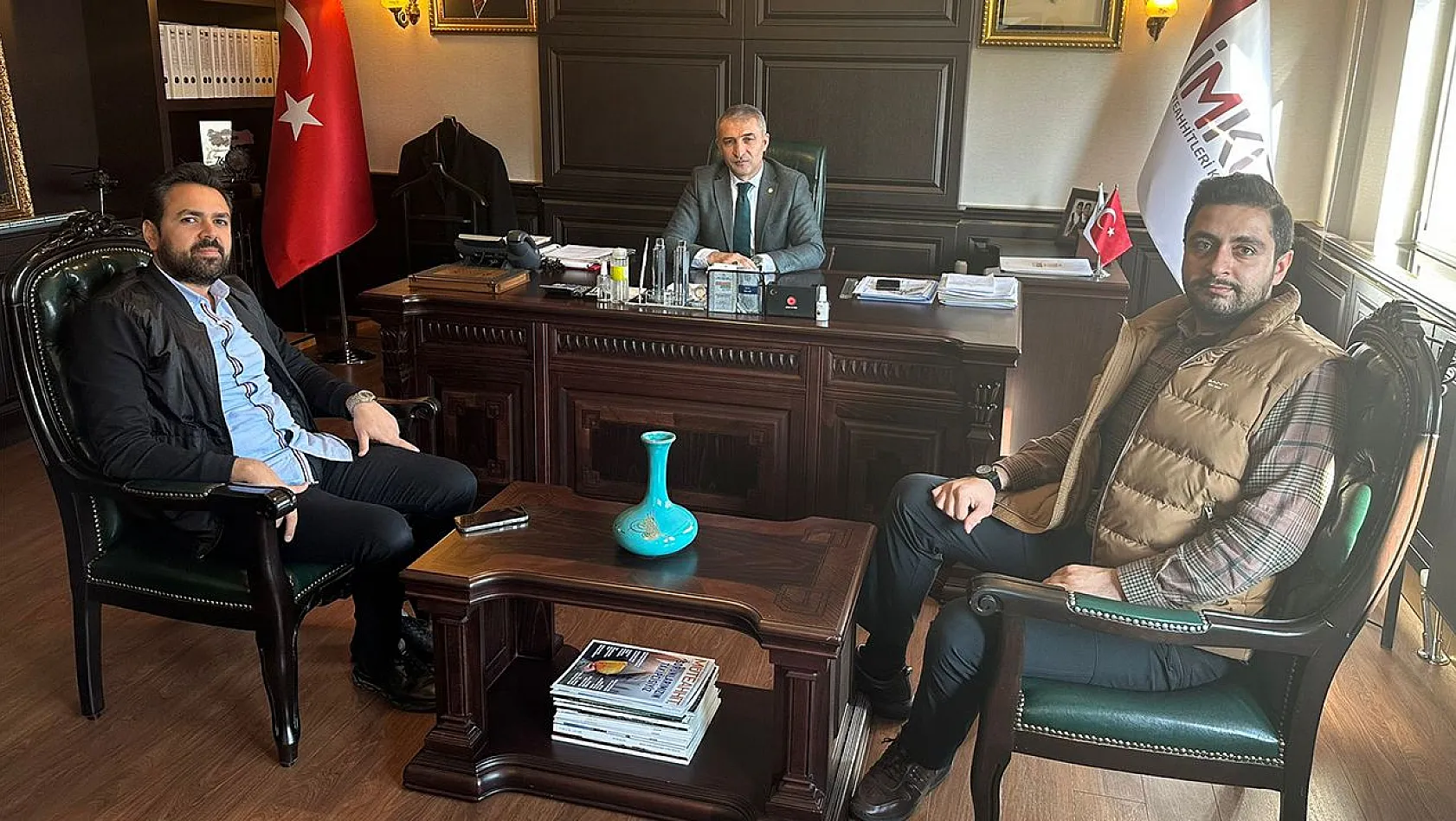 Ayaz, projelerini İMKON Genel Başkanı Tellioğlu'na anlattı