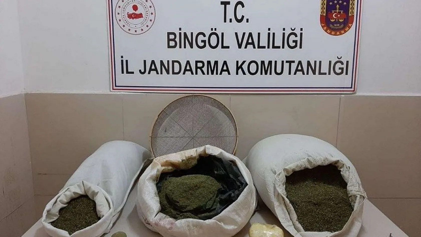 Bingöl'de 24 kilo esrar ele geçirildi: 1 gözaltı