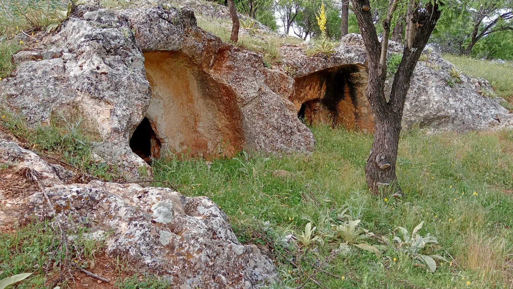 Definecilerin talan ettiği kaya mezarları turizme kazandırılmayı bekliyor