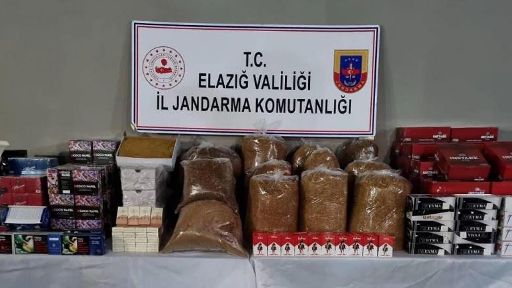 Elazığ'da 66 Kilo Kaçak Tütün Ele Geçirildi