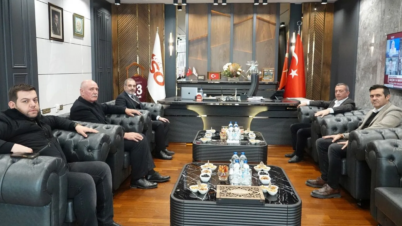 Erzincan TSO Heyeti'nden Başkan Alan'a ziyaret