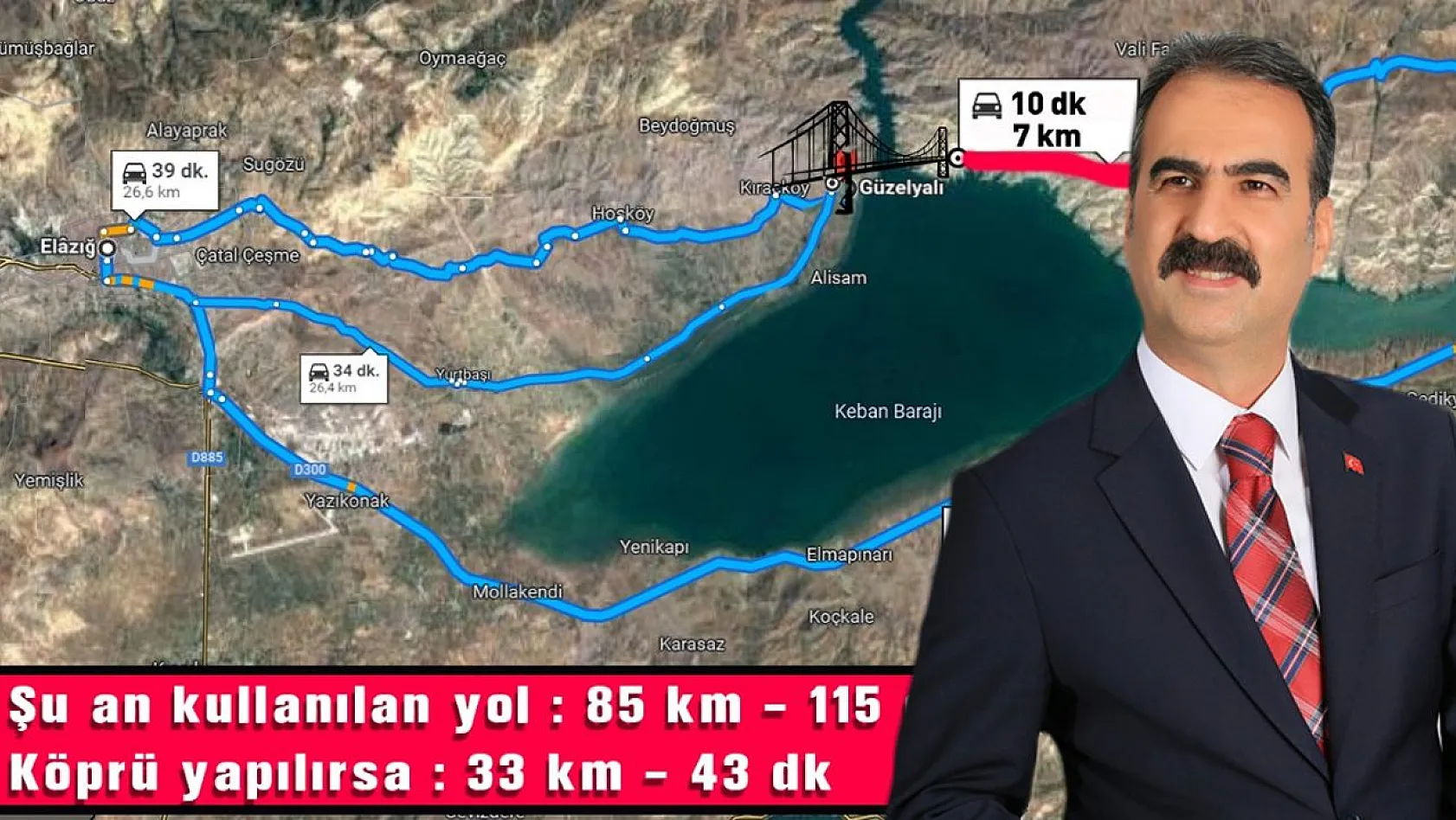 İyi Parti Elazığ Milletvekili Adayı Yüksel Ercan: 'Karaçor Köprüsü Yılan Hikâyesine Döndü'