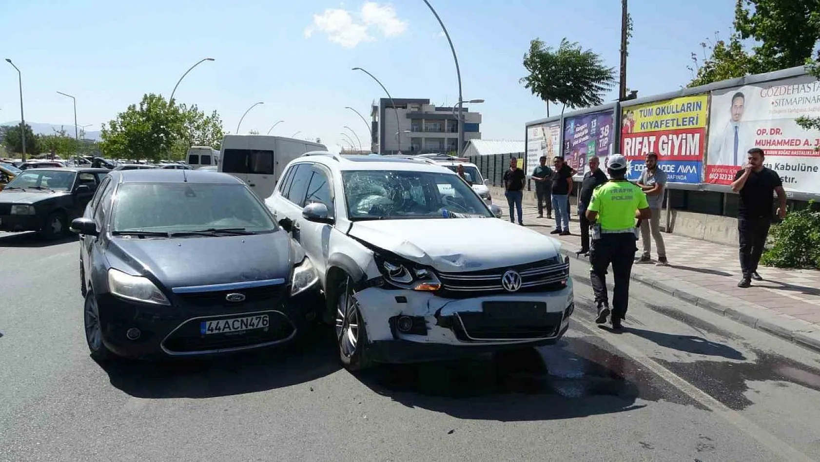 Malatya'da iki arac çarpıştı: 1 yaralı