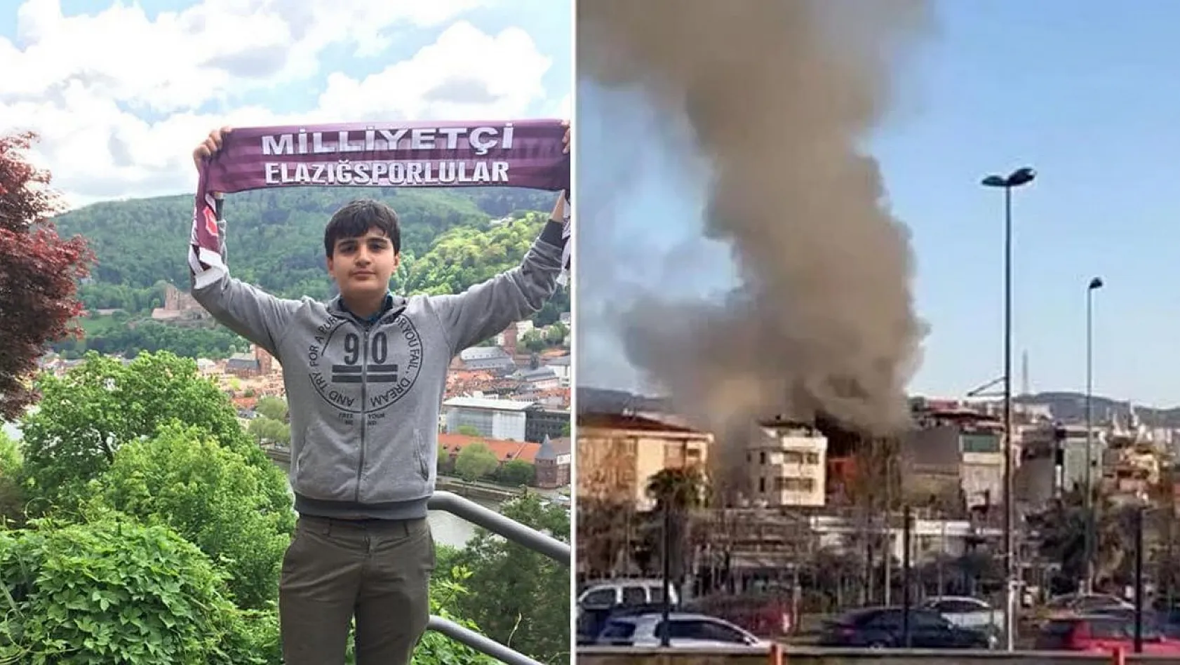 Minik Elazığspor taraftarı, otel yangınında vefat etti