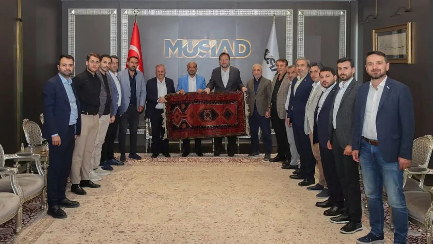 MÜSİAD Başkanı Gürkan'dan Genel Başkan Asmalı'ya Ve ELFED'e Ziyaret