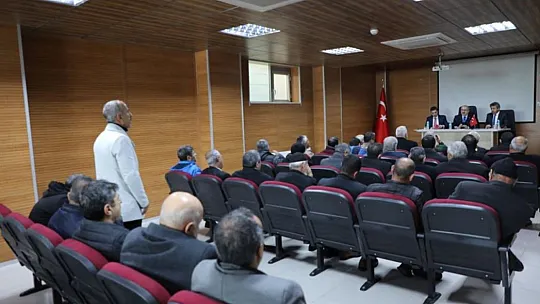 Arıcak'ta Vali Toraman'ın Katılımıyla, Koordinasyon Toplantısı Yapıldı