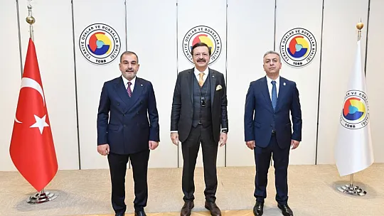 Elazığ Ticaret ve Sanayi Odası TOBB Başkanı Rifat Hisarcıklıoğlu'nu Ziyaret Etti