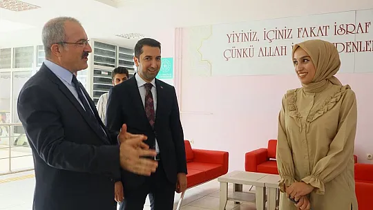 Elazığ Valisi Toraman, GSB Elazığ Yurtlarını Gezdi