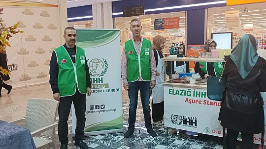 Elazığ İHH, Aşure Standı Kurdu