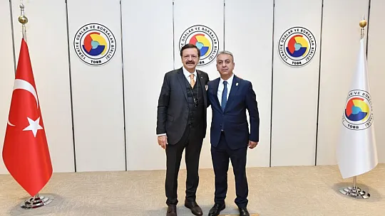 Elazığ Ticaret ve Sanayi Odası TOBB Başkanı Rifat Hisarcıklıoğlu'nu Ziyaret Etti