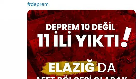 Elazığ'ın Talebine İlk Karşılık YRP'den
