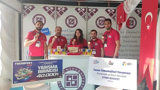 Sadece Elazığ'ın Değil Türkiye'nin Gururu Fırat Üniversitesi'nden Teknofest'te Birincilik