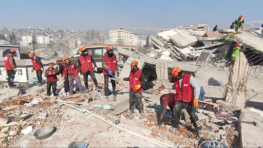 Elazığ İHH Arama ve Kurtarma Ekibi Deprem Bölgesindeydi