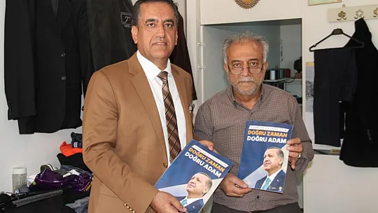 Av. Dinç Elazığ'da Sokak Sokak Gezerek Cumhurbaşkanı Erdoğan'a Destek Topluyor