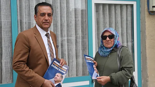 Av. Dinç Elazığ'da Sokak Sokak Gezerek Cumhurbaşkanı Erdoğan'a Destek Topluyor