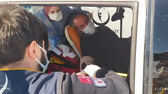 İl Sağlık Müdürlüğü Ekipleri Mahsur Kalan Hasta için Seferber Oldu