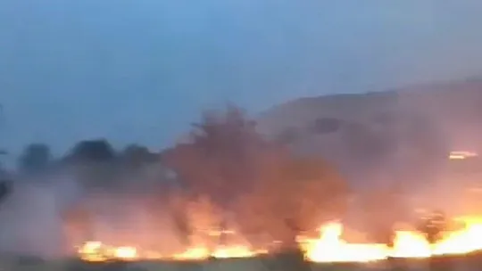 Ağın'da Şimşek Çakması Sonucu İki Köyde Yangın Çıktı