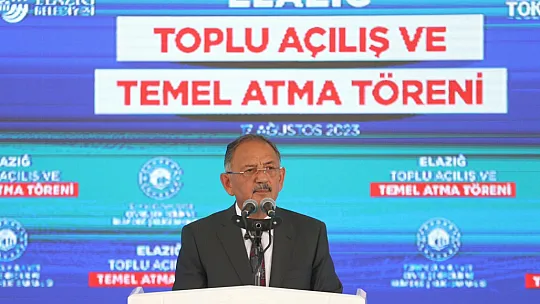 Bakan Özhaseki: 'Vatandaş Kendi Evini Yapacak Biz Parasını Vereceğiz'