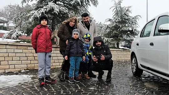 Yılın İlk Karının Yağdığı Harput'tan Kartpostallık Görüntülüler