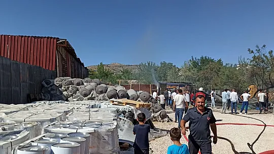 İzolasyon deposunda yangın