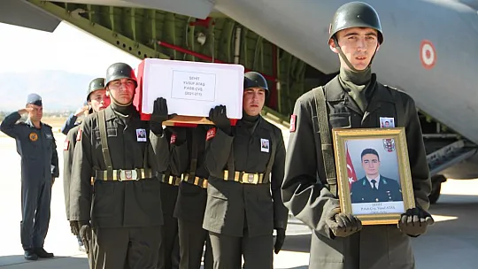 Şehidimiz Yusuf Ataş'ın Naaşı Elazığ'a Getirildi