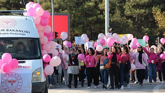 Elazığ'da 'Meme Kanseri Farkındalık' Yürüyüşü
