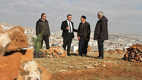 Taşlık araziyi ormana çevirmişti: Yetkililer teşekkür edip fidan desteğinde bulundu