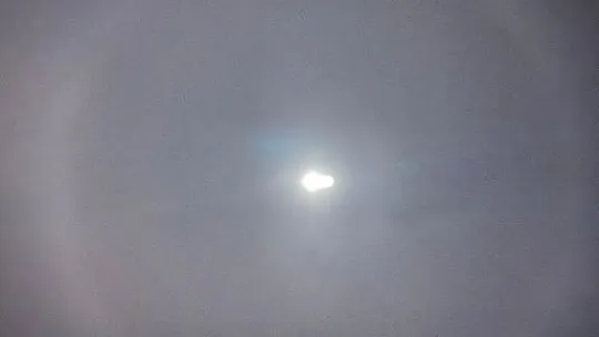 Elazığ'da Ay halesi oluştu