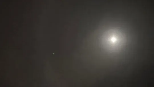 Elazığ'da Ay halesi oluştu